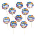 Roblox Cupcake Toppers - 2.5 Inch - Roblox Themed Party - Blue - Unisex - Pack Of 10. 