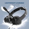 headphone for pc Headset with Microphone - Computer PC Headset with Boom Mic, In-line Volume Control & Mute, On Ear Wired Headphones for Skype, Home, Office, Classroom, Call Centre. 