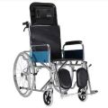 Wheel Chair Folding Reclining With Detachable Leg Rest And Folding Arm Rest & Leg Elevator. 