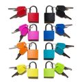8 Pack Locks Small Padlock with Key Luggage Gym Locker Lock Mini Colorful Padlock for Outdoor School Home. 