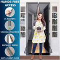 100% High Quality Deluxe Hands Free Magnetic Screen Door, Mesh Curtain Keeps Bugs Out Magic Mesh in pakistan. 