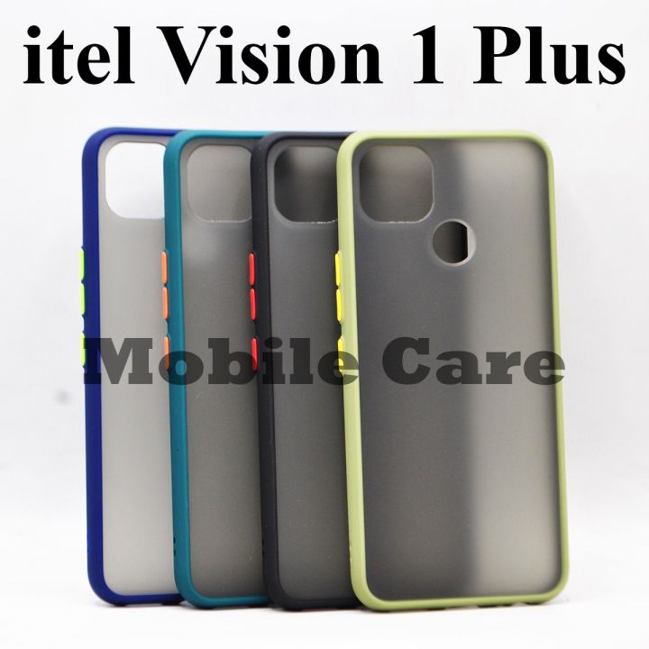 Itel Vision 1 Plus Back Cover Smoky Matte Armor Case Cover For itel Vision 1 Plus