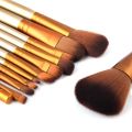 Premium Quality | Radiant Glamour 12-Piece Aluminium Box Makeup Brush Set: Precision Tools for Mesmerising Eyes, Luscious Lips, and Portable Beauty Perfection. 