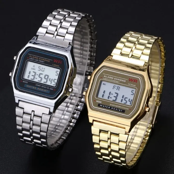 Classic%20Stylish%20Vintage%20Watches%20Waterproof%20for%20old%20Fashion%20Style%20Digital%20LED%20Watch%20for%20Men%20in%20Stainless%20Steel%20Chain%20With%20Alarm%20Best%20Watch%20For%20Wuzu%20-%20Image%202