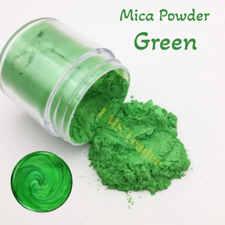 UMS Trader - Mica Powder Pigment “Green Mica” - Multipurpose DIY Arts ...