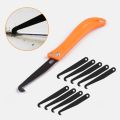 Tile Gap Knife and 5Refills Set Professional Tile Gap Repair Tool Hook Knife Old Mortar Cleaning Dust Removal Steel Construction Cleaning Tools. 