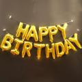Happy Birthday Foil Pack 13 Happy Birthday Alphabets 16". 