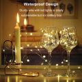 【ETOP】Auoyo 10 LED Strip Light String Fairy Light Christmas Gift Decor Lights Wall Decoration Wedding Light Battery Operated Strip Lights Holiday Copper Wire String Lights3  Mode Garland Flower Deco String Lights Warm White 1Meter. 
