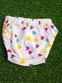 Pack of 12- Soft Cotton baby chaddi Diaper Cover Panties in White prints. 