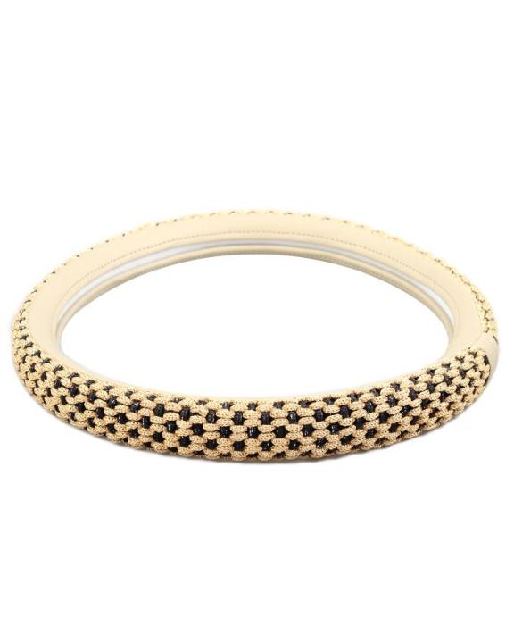 Gold Embroidered Steering Cover - 2367