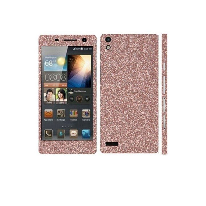 Huawei Ascend P6 Light Pink Glitter Mobile Skin