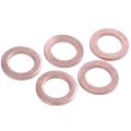 50 Pcs Copper Crush Washer Flat Seal Ring Fitting 6mm x 10mm x 1mm. 