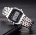 Watch for Boys Digital Watch Waterproof Stainless Steel Analock Watch for Men Watch Mens & Womens Watch KCO A159WA-N1DF Classic Black Chrono Premium Quality Casual Wrist Watch Numerals Butterfly Clasp Stealness Steel Chain Imported Gift Watch. 