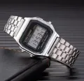 Watch for Boys Digital Watch Waterproof Stainless Steel Analock Watch for Men Watch Mens & Womens Watch KCO A159WA-N1DF Classic Black Chrono Premium Quality Casual Wrist Watch Numerals Butterfly Clasp Stealness Steel Chain Imported Gift Watch. 