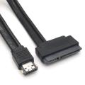 22Pin To Esata Usb 2-In-1 Data Cable For 2.5Inch Hard Drive Disk Converter. 