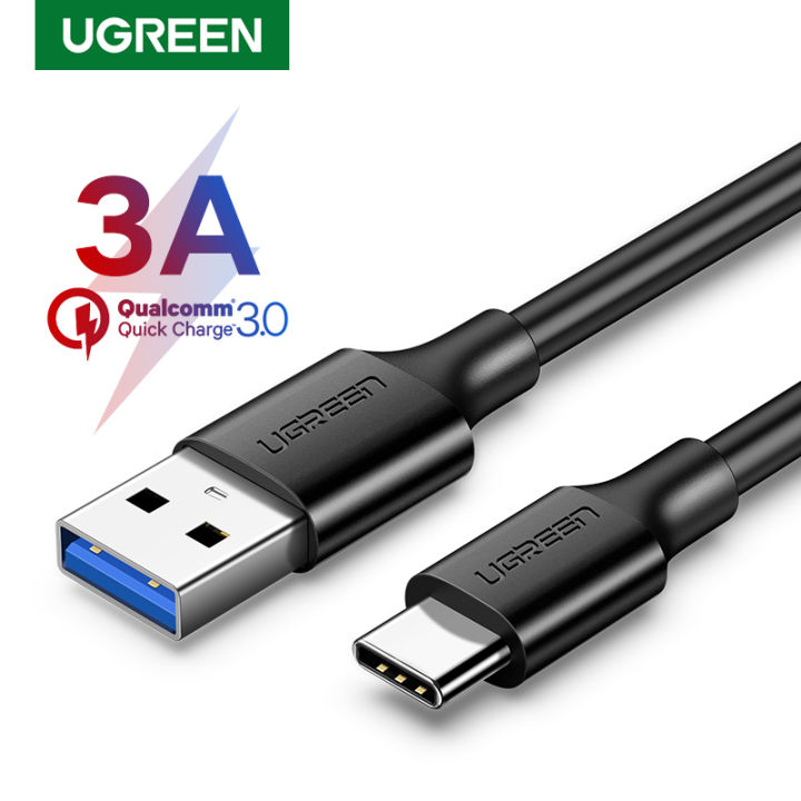 Ugreen USB 3.0 totype c fast charging and sync data cable for Xiaomi A1 A2 A3 Mi 6 MI 8 Huawei Nova 5T 5 4 3 one plus 3