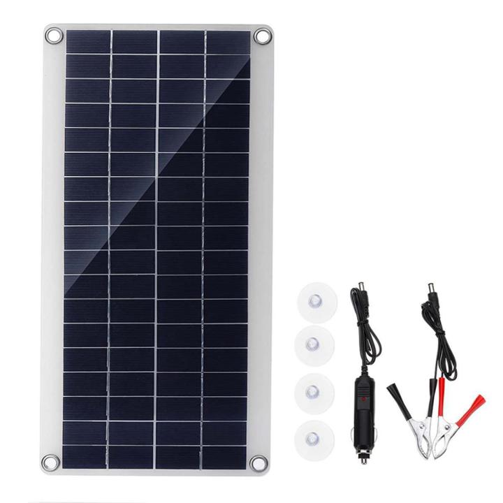 300W Solar Panel Portable Dual 12/5V DC USB Fast-Charg Waterproof Emergency Charg Outdoor Charger for Car