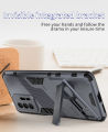 Lenuo Punk-Casing For Xiaomi 11T / 11T Pro Back Cover Eight-Color Anti-Fall And Anti-Slip Phone Bracket Lens Protection Cover Lovers Case. 