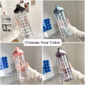 2L Water Bottle For Girls, Water Bottle For Gym, Boys, Home Use And Travel Water Bottle 2000ML Motivational Transparent Drinking Water Bottle With Straw, Beautiful Water Bottle For School For Girls And Boys, Fitness, Outdoor Sports, BPA Free Grade Plastic. 