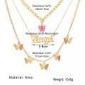 Three Layer Necklace For Girls - Double Layer Necklace For Women - Necklace For Girls Stylish Korean Jewellery. 