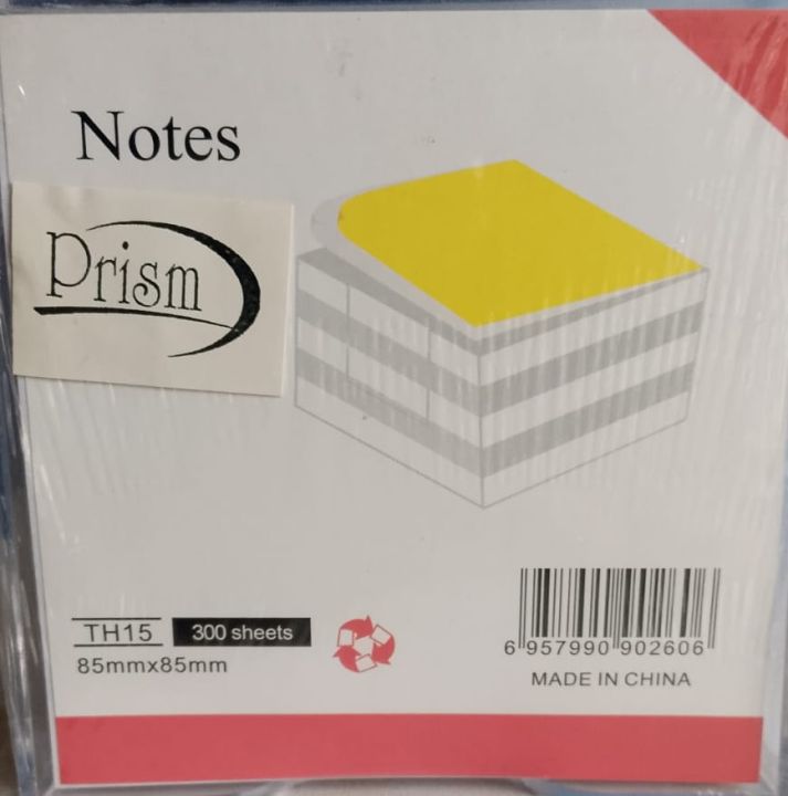 Memo Paper White 300 sheets of 3x3inch in Acrylic Box - White