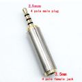 3Pcs Jack 3.5MM To 2.5 Mm Audio Adapter 2.5Mm Male To 3.5Mm Female Plug Connector For Aux Speaker Cable Headphone Jack 3.5. 