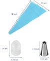 Cake Decorating Tips and Piping Bag, Cupcake Baking Supplies Kit and Cake Decorating Bag Icing. 