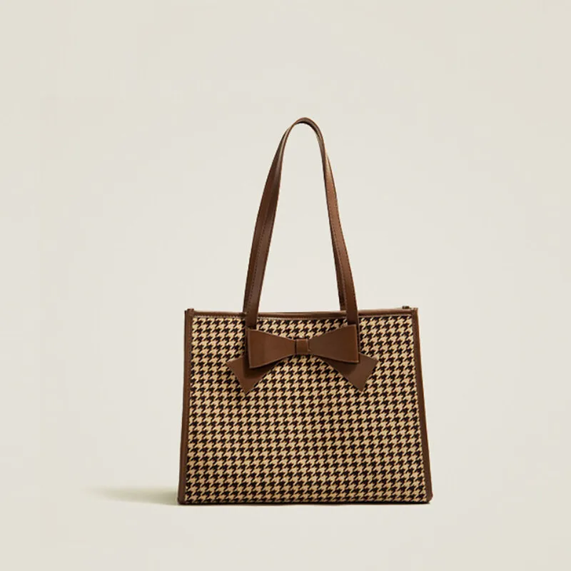 Houndstooth tote hotsell