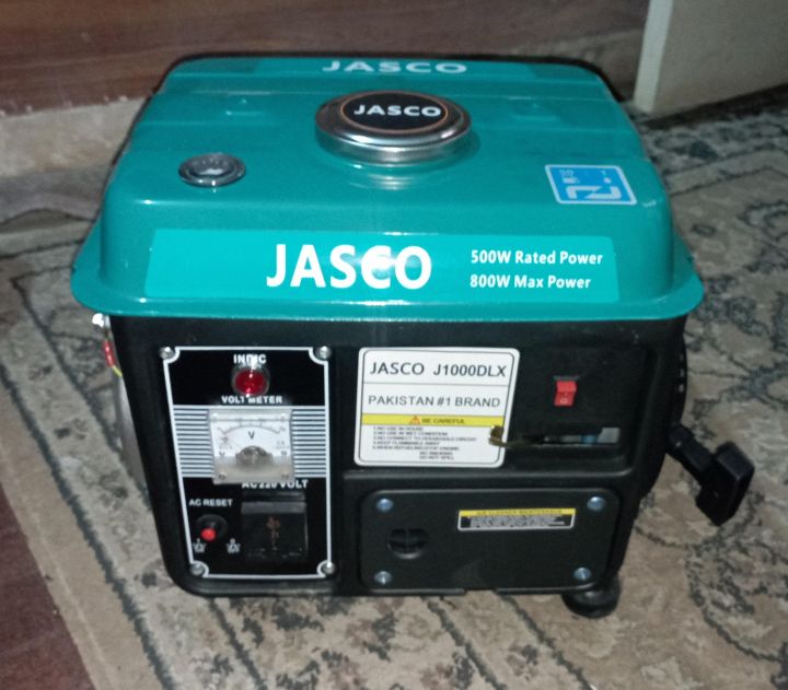 JASCO%20-%200.8%20KVA%20-%202%20Stroke%20-%20J1000DLX%20-%20Recoil%20Start%20-%20Petrol%20Generator%20-%20Green%20-%20Image%207