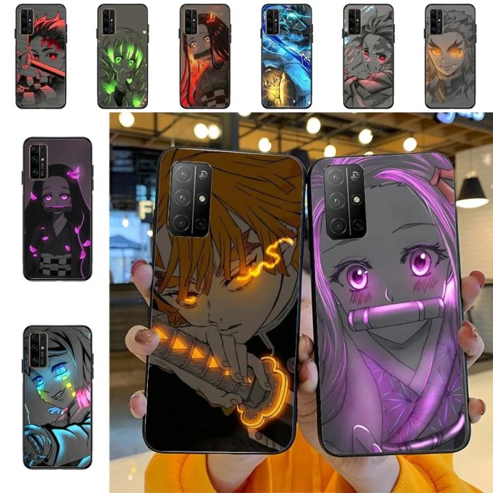 Anime Demon Slayer Phone Case For Huawei Honor 10 Lite 9 20 7A Pro 9X Pro 30 Pro 50 Pro 60 Pro 70 Pro Plus