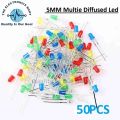 25,50,100,250,500 PCS 5mm Multi Color Diffused LED Light Emitting Diode Set In Pakistan. 