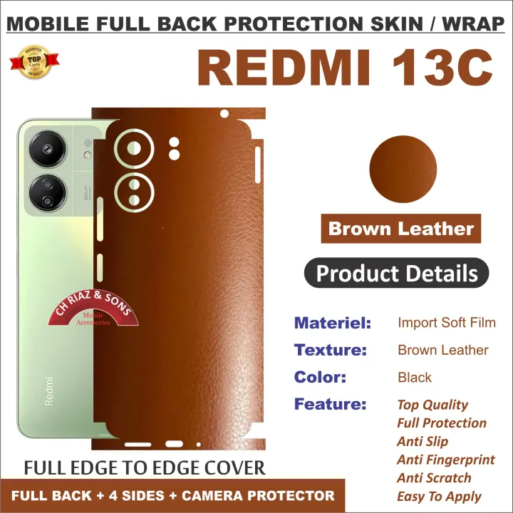 REDMI%2013C%20FULL%20BACK%20360%20premium%20Protection%20Skin%20Wrap%20full%20cover%20Premium%20Quality%20-%20Image%205