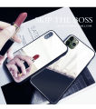 Phone Back Cover For OPPO A95 4G Luxury Plating Clear View Mirror Soft Phone Case for OPPO A95 4G Cosmetic Mirror Cases. 