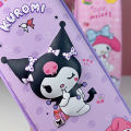 Kuromi Zipper Fiber Pencil Pouch (Geometry Case). 