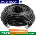 1m,2m,5m,10m,15m,20m,25m,30m,40m,50m, 60m, 70m, 80m, 90m, 100m, 120m, 150m, 305 Meter Network cable LAN Cable Ethernet Cable For Modem to Laptop Cat6 Blue/Black Color. 