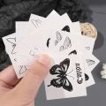 10Pcs/Set Cool Dark Butterfly Waterproof Temporary Tattoo Sticker Women Back Waist Stickers Girl Body Art Realistic Fake Tattoos. 
