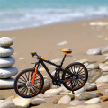Bicycle Model Mountain Bike Decor Bicycle Art Metal Bicycle Biking Gifts for Cyclists Home Desktop Decoration Ornaments 17.5 X 9.5 X 6.5cm. 