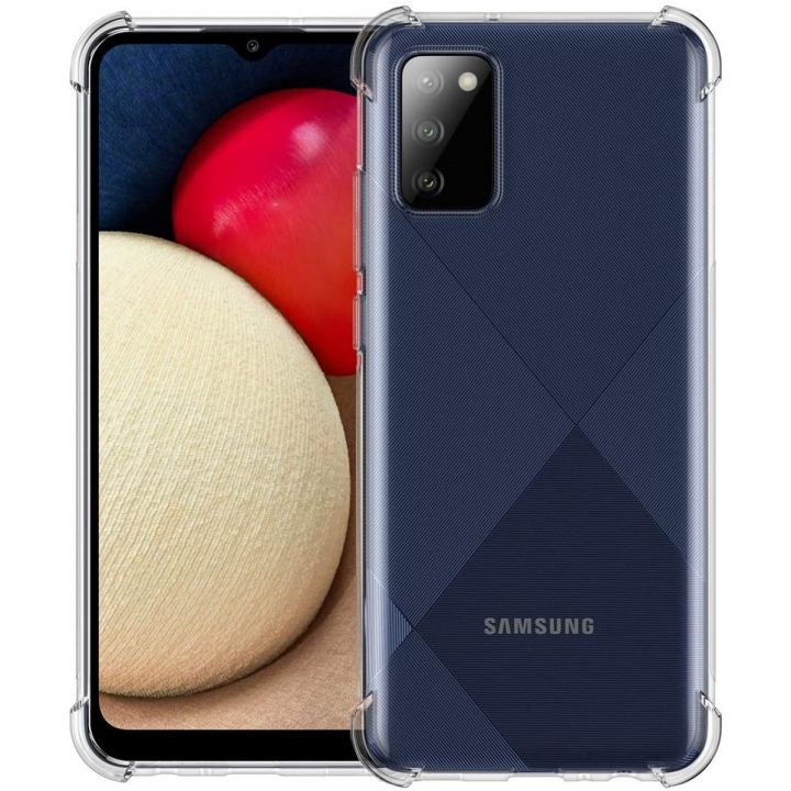 Samsung Galaxy A02s Back Cover Case | Shockproof Soft TPU Case | Cushioned Edges for Ultimate Protection (Transparent)