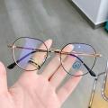 Myopic glasses Women Metal Anti Blue Light Short Sighted Eyeglasses Black Glasses With Degree - 1.0 1.5 2.0 2.5 3.0 3.5 4.0. 