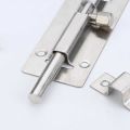 4 Inch Long Silver Stainless Steel Door Latch Sliding Lock Bolt Latch Hasp Staple Gate Safety Lock. 
