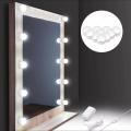 Hollywood Style LED Vanity Mirror Lights Kit with Dimmable Light Bulbs Lighting Fixture Strip For Makeup Mirror Vanity Table Set. 