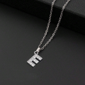 Silver Stainless Steel Alphabet Necklace/Locket/Pendants for Girls/Women with Chain - A to Z Your Customized/personalized Name Alphabets. 