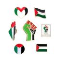 【They all say it looks good】 Free Palestine Flag Brooch National Flag Metal Badge Clothing Accessories Badge. 