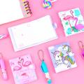 Cute Pocket Note Pad Notebooks With Pen A7 Size. 