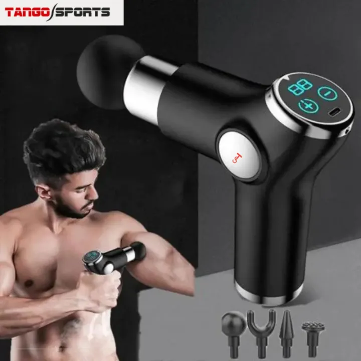 Electric%20Massager%20Mini%20Fascial%20Gun%20KH-515%20Body%20Muscle%20Massager%20for%20Back%20Pain%20Portable%20Handheld%20Electric%20Back%20Massager%20for%20Pain%20Relief%20Deep%20Muscle%20Relaxation%2032%20Speed%20Level,%20LED%20Touch%20Screen%20with%204%20Heads%20-%20Image%202