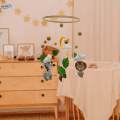 Baby Mobile for Crib Felt Toy for Ceiling Hanging Girls and Boys Zebra Lion. 