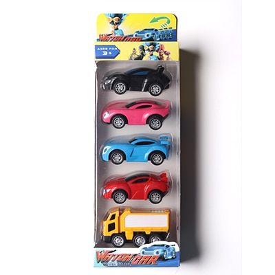 5pcs/set 1:64 Alloy Toy Car Anime Korea Cartoon Watch Car Model Toys Pull Back Miniature Educational Toys For Children