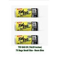 Tid Eaz-25 Small Garbage Bags Saver Pack (18x20 inches) 75 Room Bin bags. 