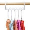 Wonder Hanger Pack Of 8 in White, Magical Hangers, Space Saving Solution for Your Closet- Closet Wardrobe Organizer. 