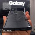 Galaxy S23 Ultra Clear Case with Black Border. 